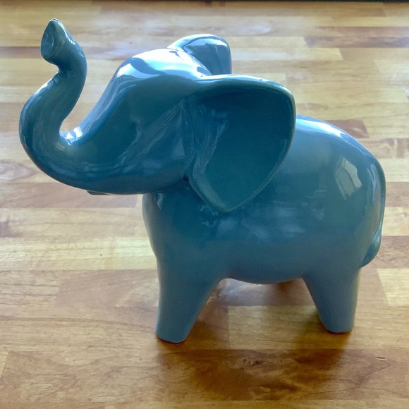 Other - Ceramic Baby Blue Elephant